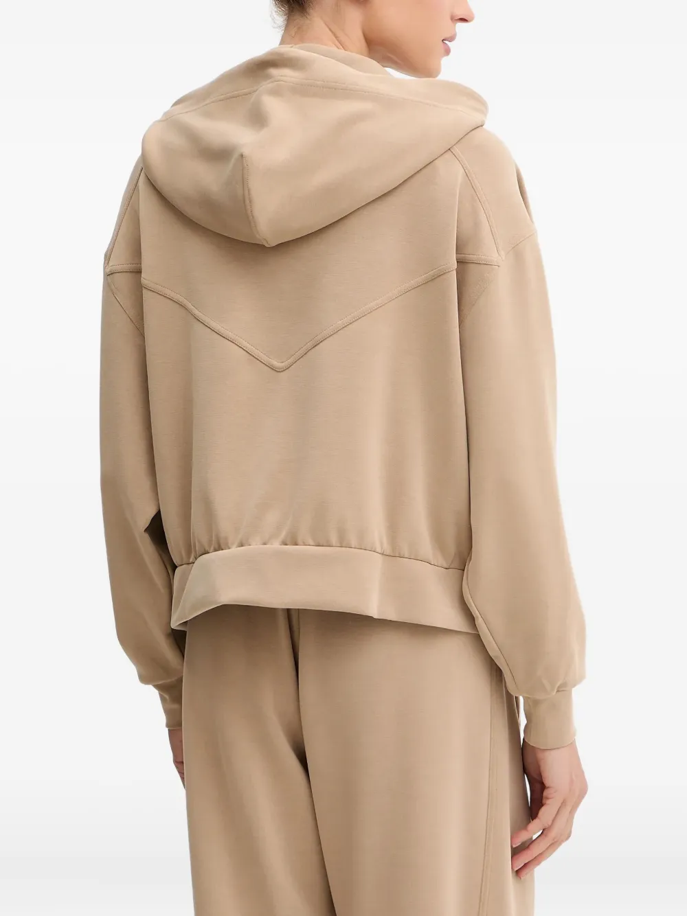 Hugo Boss Zip-up Hoodie In Neutral