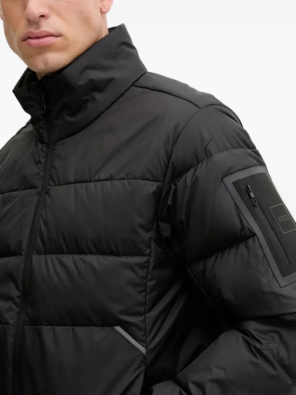 BOSS Urbanex donsjack met ritssluiting Zwart