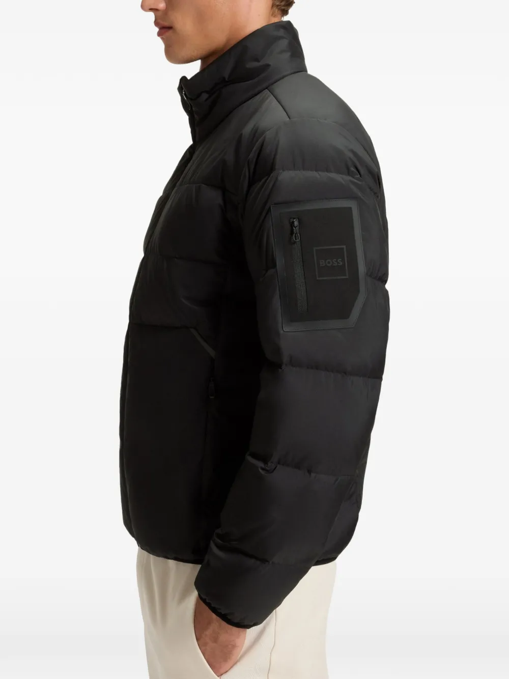 BOSS Urbanex donsjack met ritssluiting Zwart