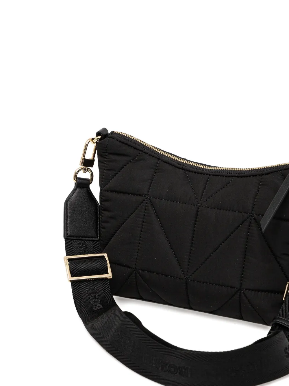 Hugo Boss Quilted Cross Body Bag In Black