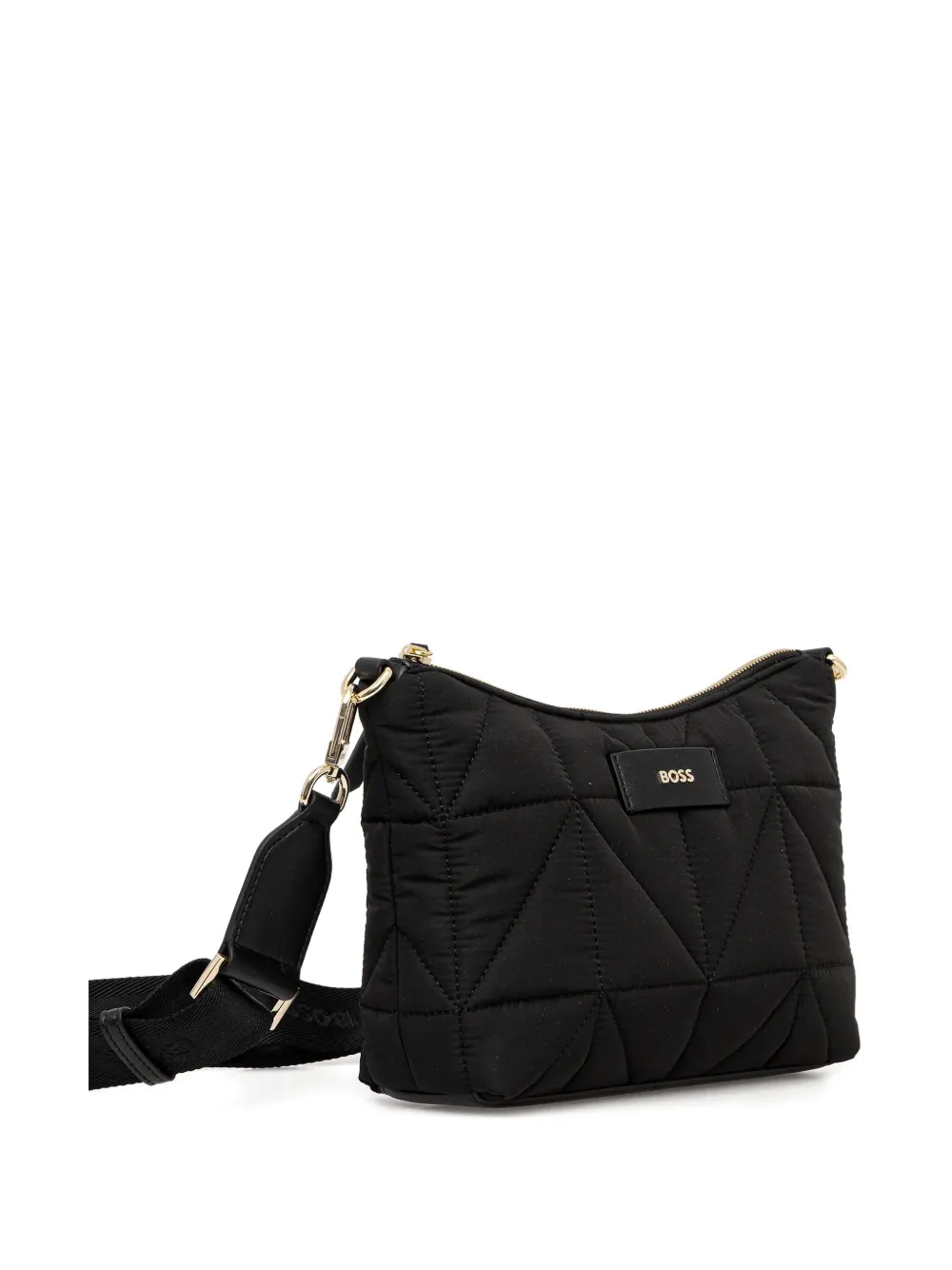 Hugo Boss Quilted Cross Body Bag In Black