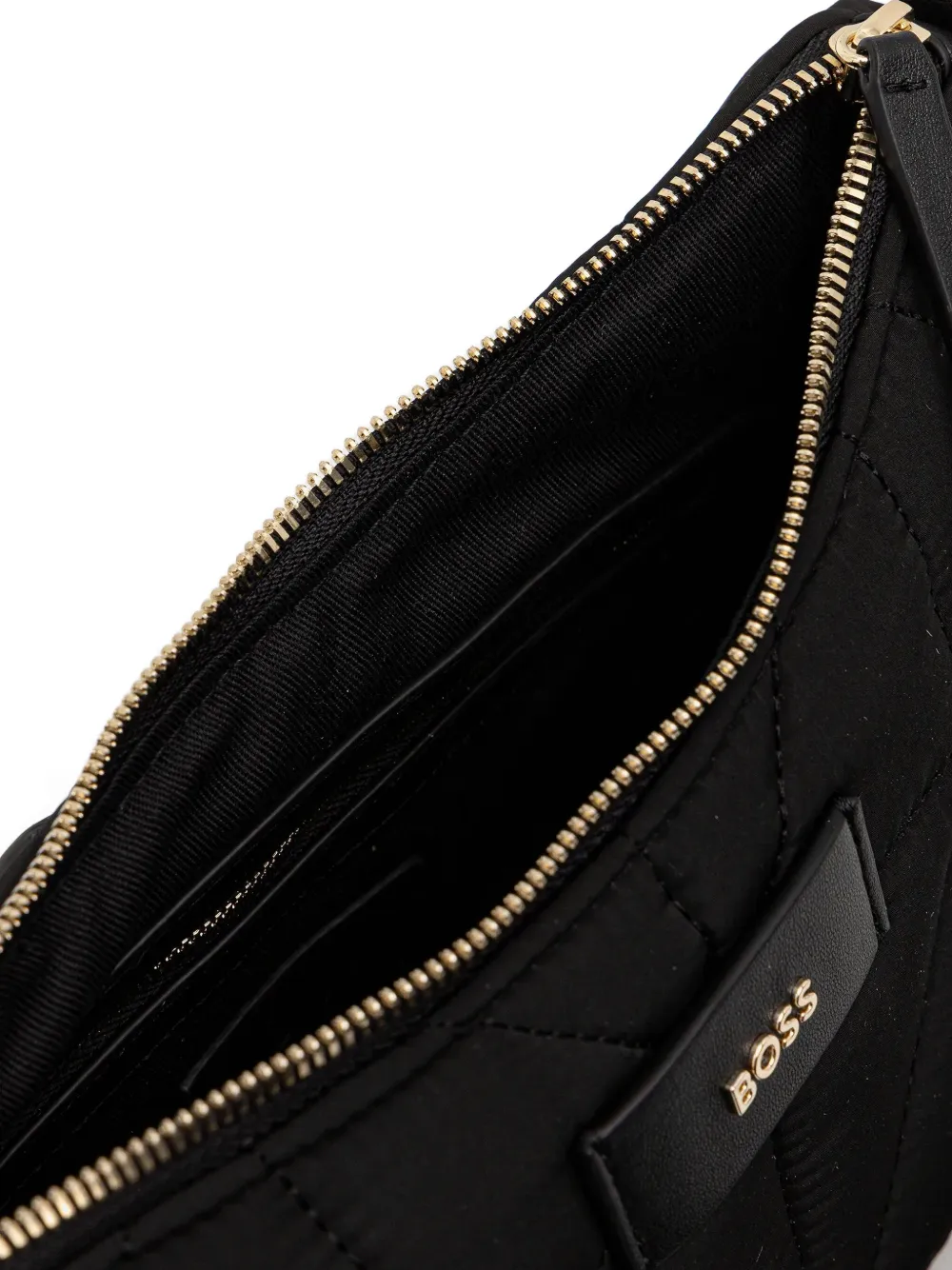 Hugo Boss Quilted Cross Body Bag In Black