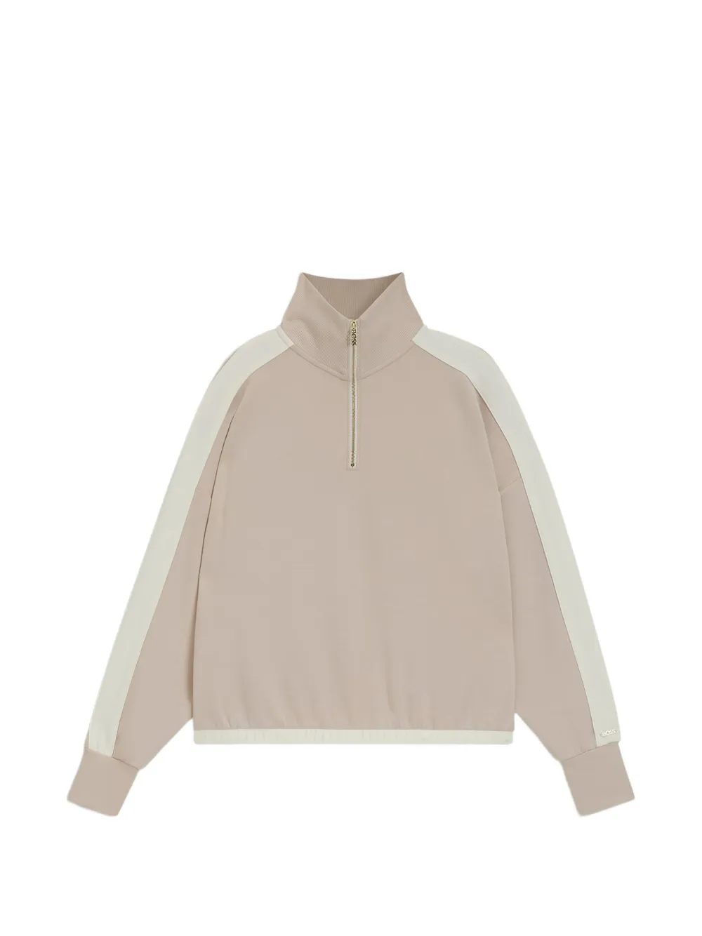 BOSS zip-neck sweater - Toni neutri