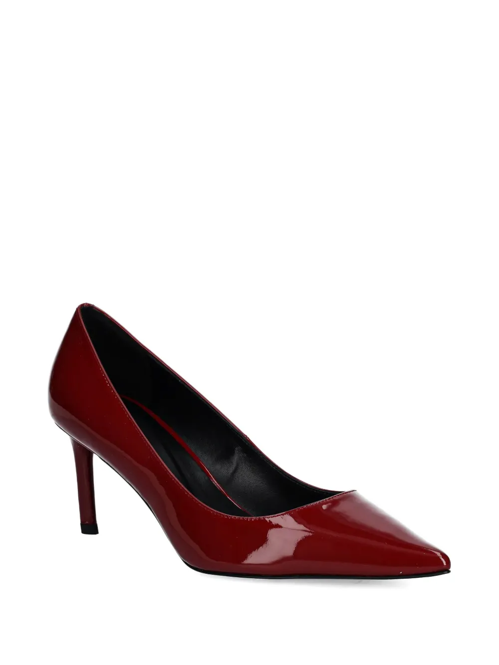 Hugo Boss 7mm Pointed-toe Pumps In Red