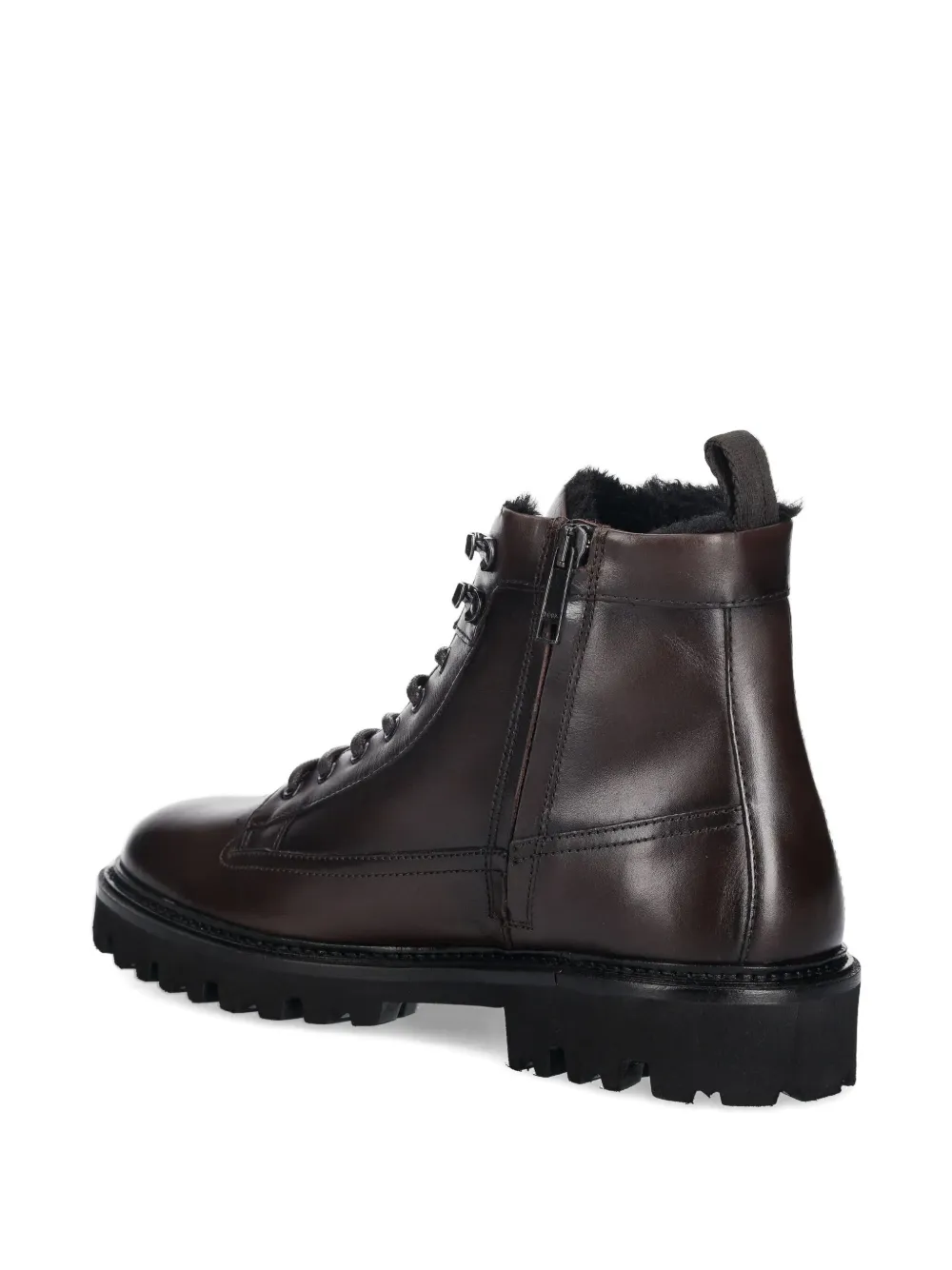 BOSS lace-up zip hiking boots Bruin