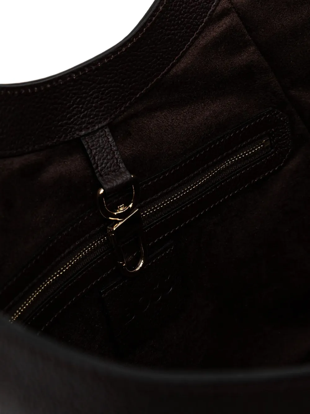 Hugo Boss Tote Bag In Suede And Leather In Brown