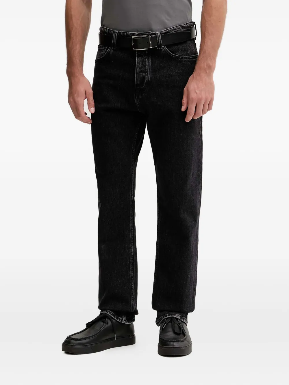 BOSS embossed-logo jeans - Nero