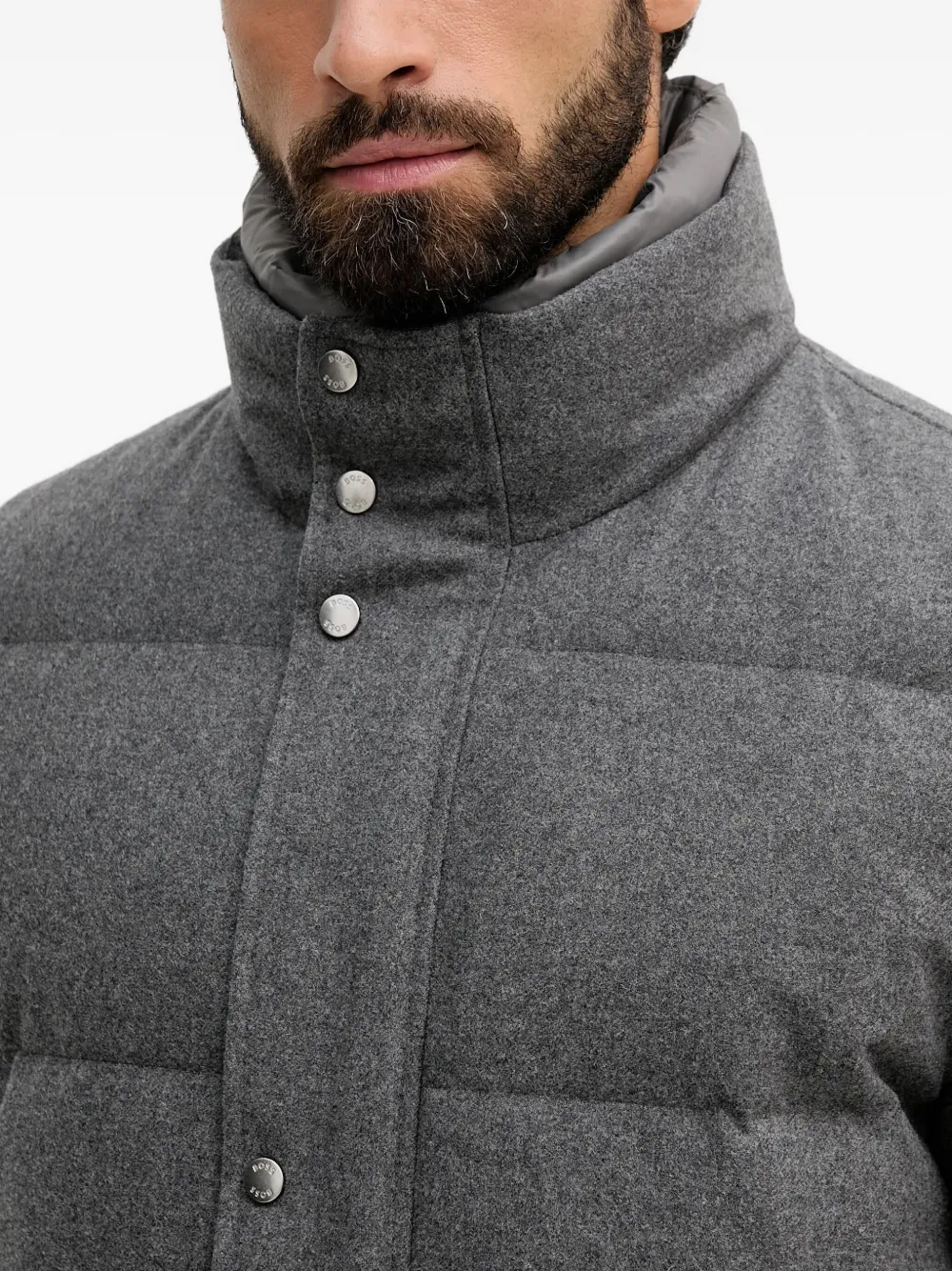 BOSS Drader jack met knopen Grijs