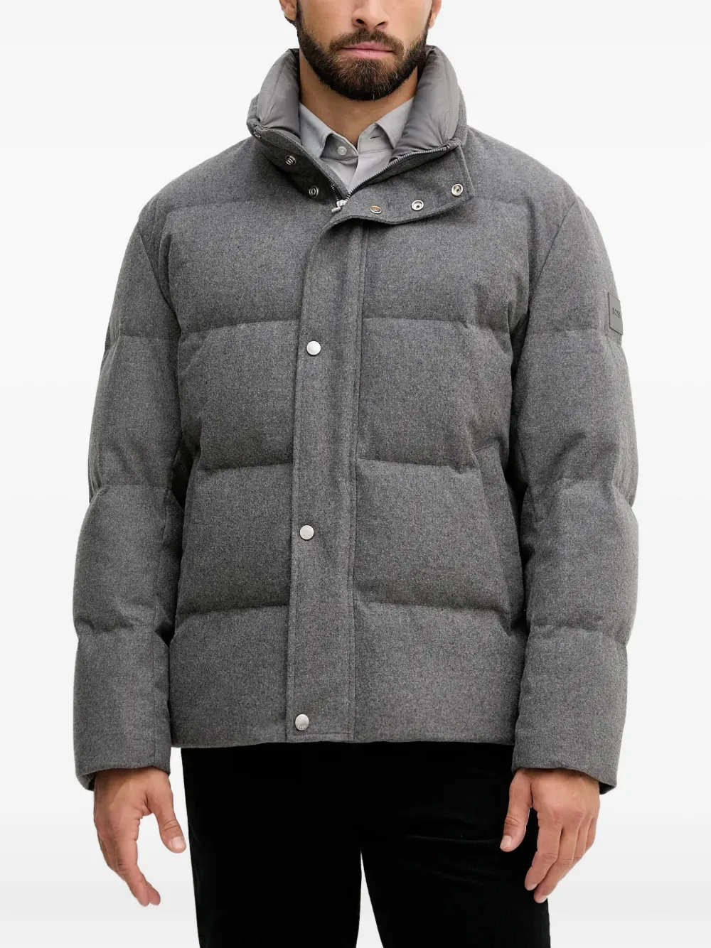 BOSS Drader button jacket | Grey | Image 1