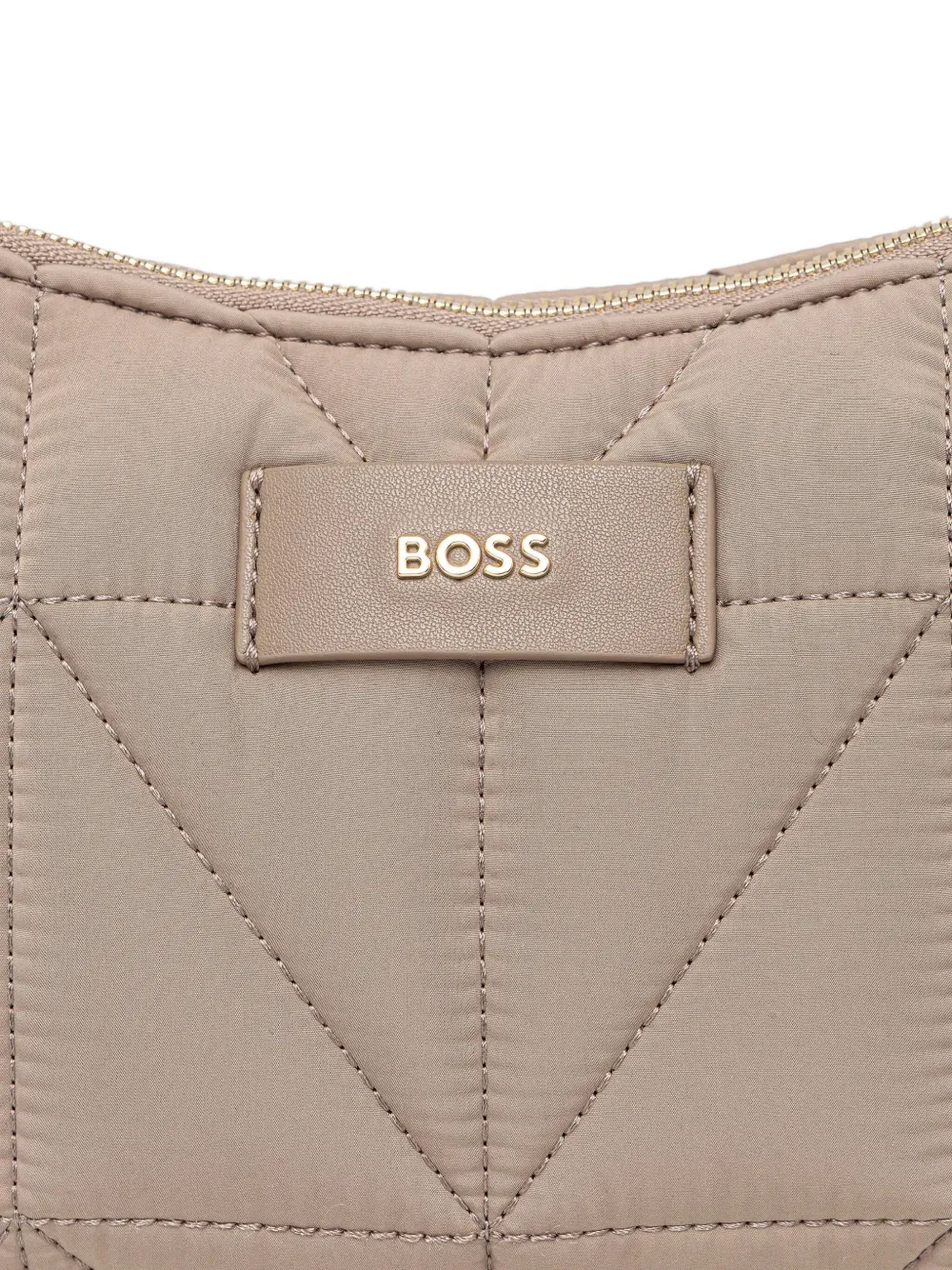 Hugo Boss Quilted Cross Body Bag In Neutral