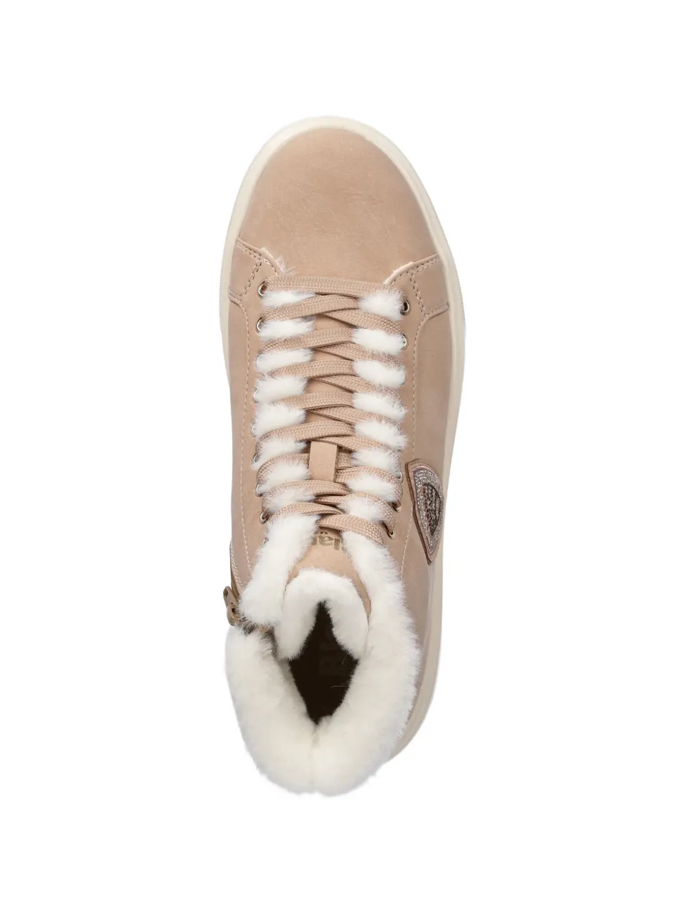 Blauer Venus06 embellished high-top sneakers Beige