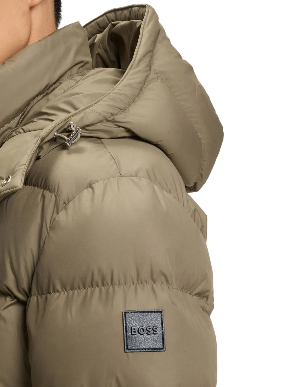 BOSS Corbinian5 jack met capuchon Bruin