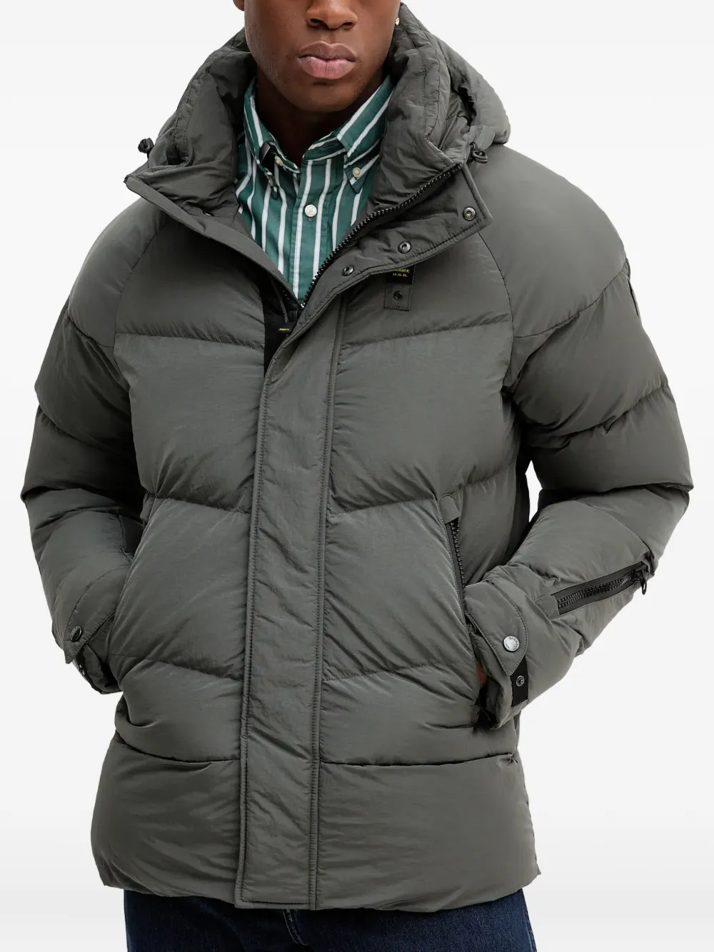 Blauer zip-fastening jacket | Green | Image 1