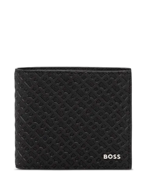 BOSS logo-embossed wallet