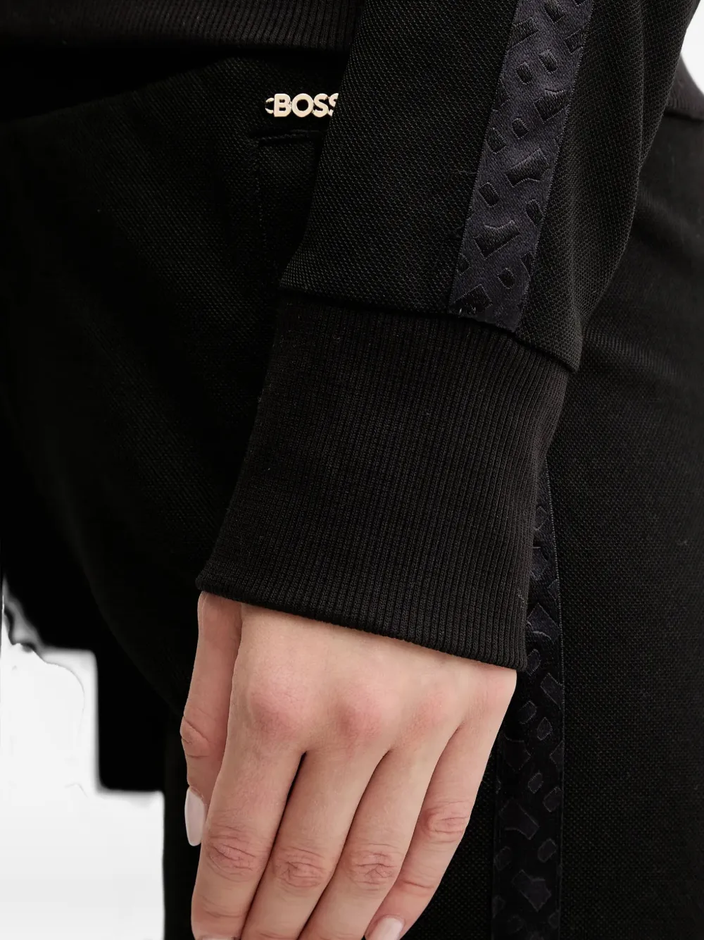 Hugo Boss Zip-up Hoodie In Black