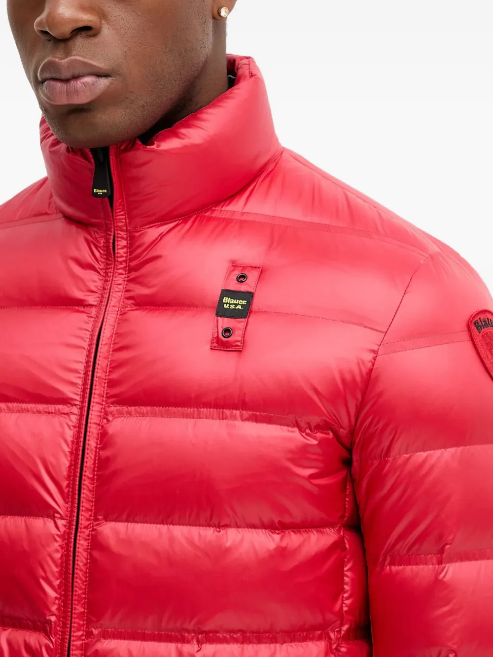 Blauer Zip-fastening Jacket In Red