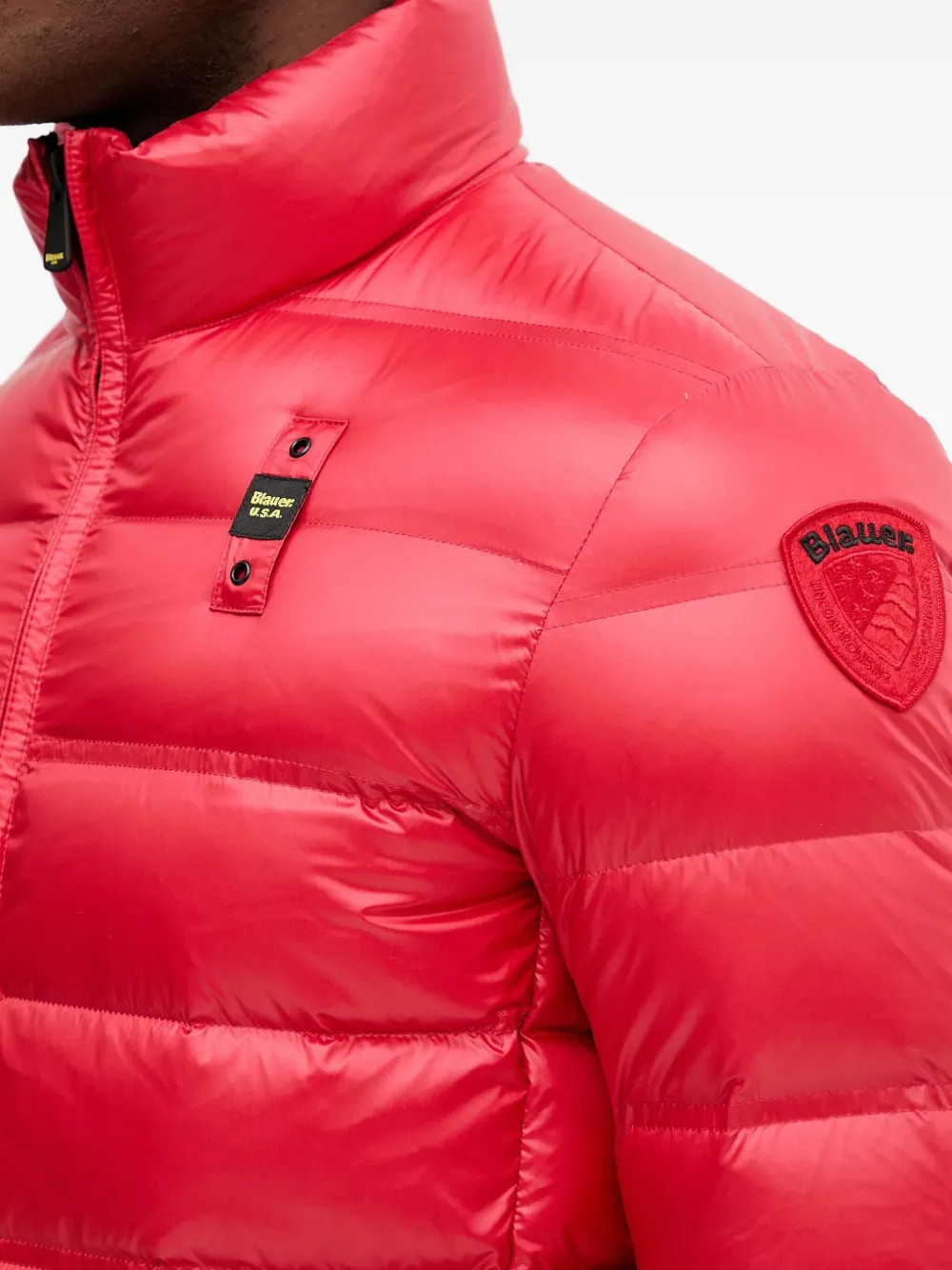 Blauer Zip-fastening Jacket In Red