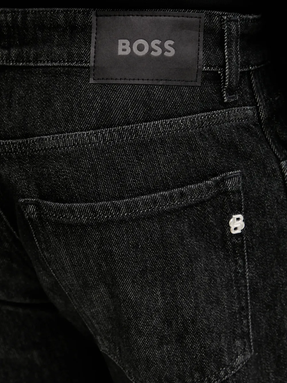 BOSS Jeans met logopatch Zwart