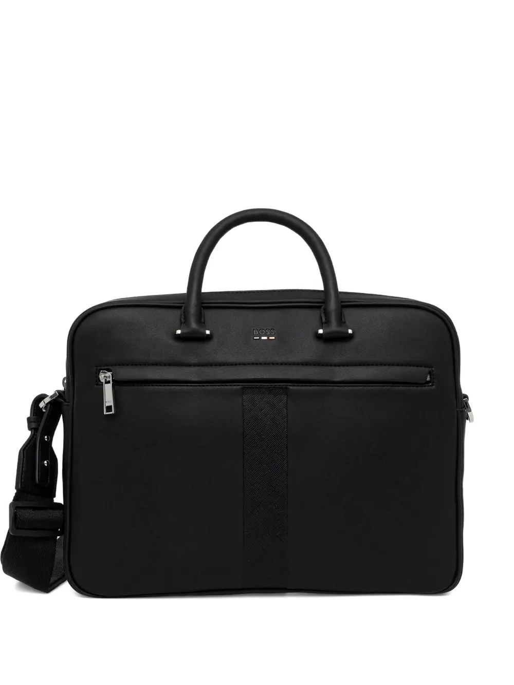 BOSS textured laptop bag | Black | Image 1