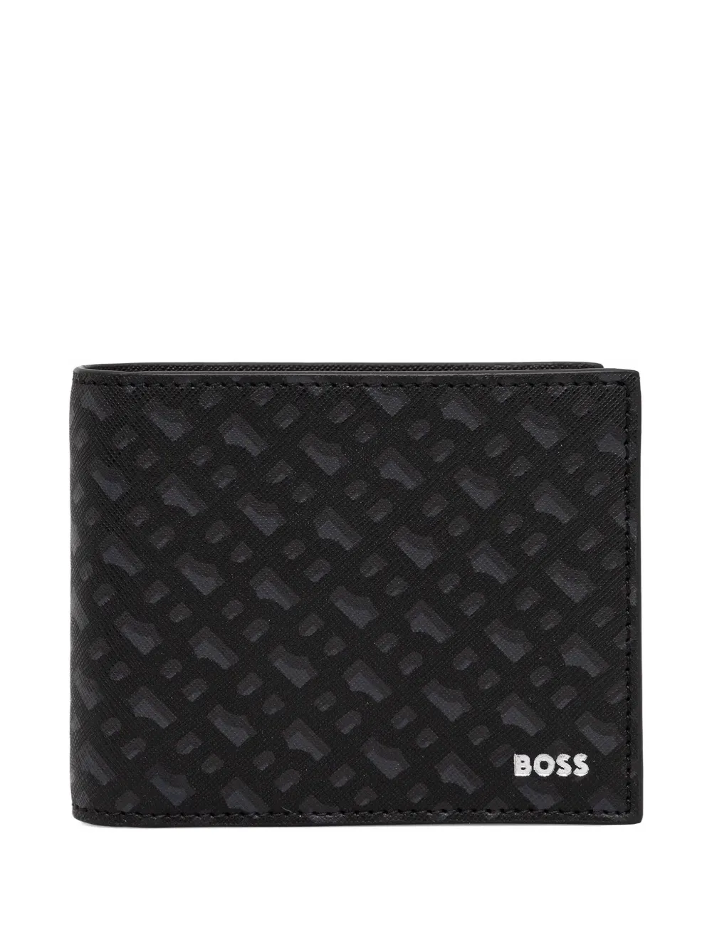 Hugo Boss Logo-embossed Wallet In Black