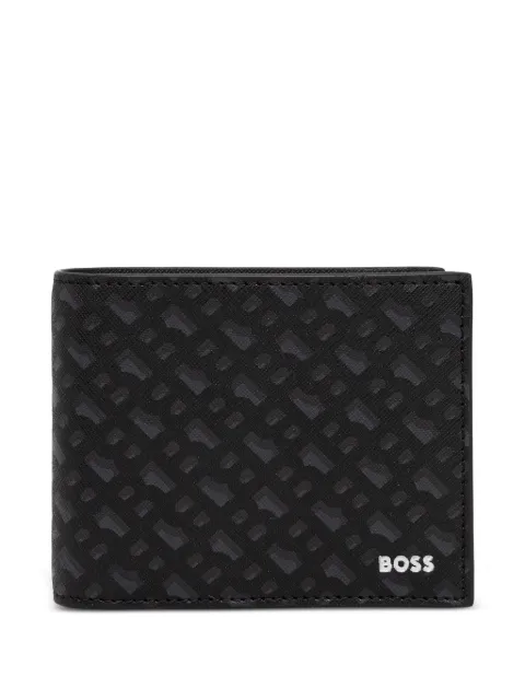 BOSS logo-embossed wallet