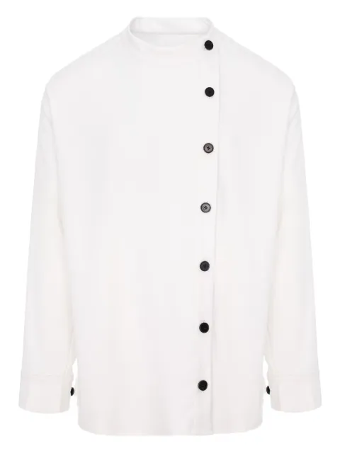 HAMZA button band-collar shirt