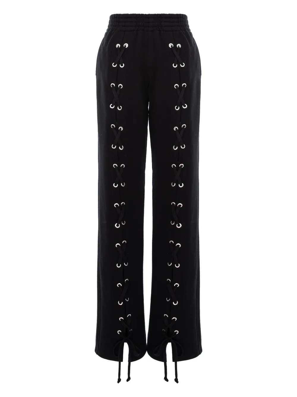 HAMZA eyelet lace-up trousers | Black | Image 1