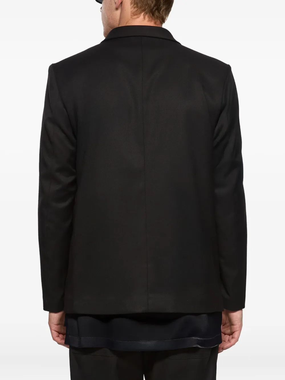 Hamza Thom Collared Jacket In Black