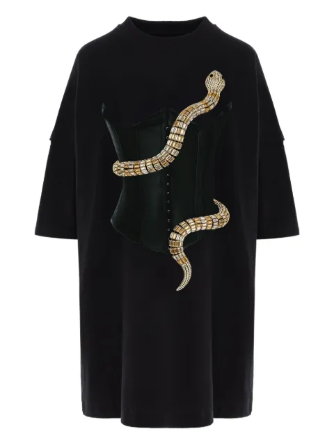 HAMZA Eva printed mini dress