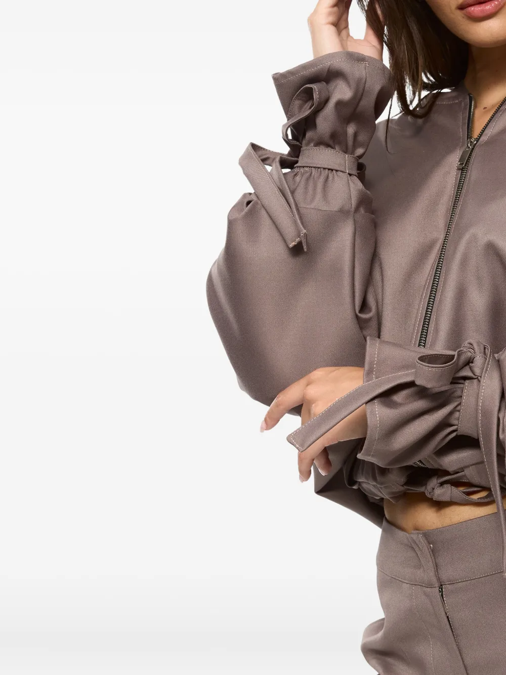 HAMZA Swan jack met capuchon Beige