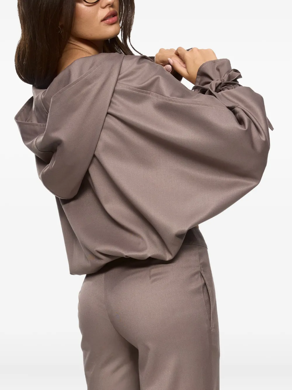 HAMZA Swan jack met capuchon Beige