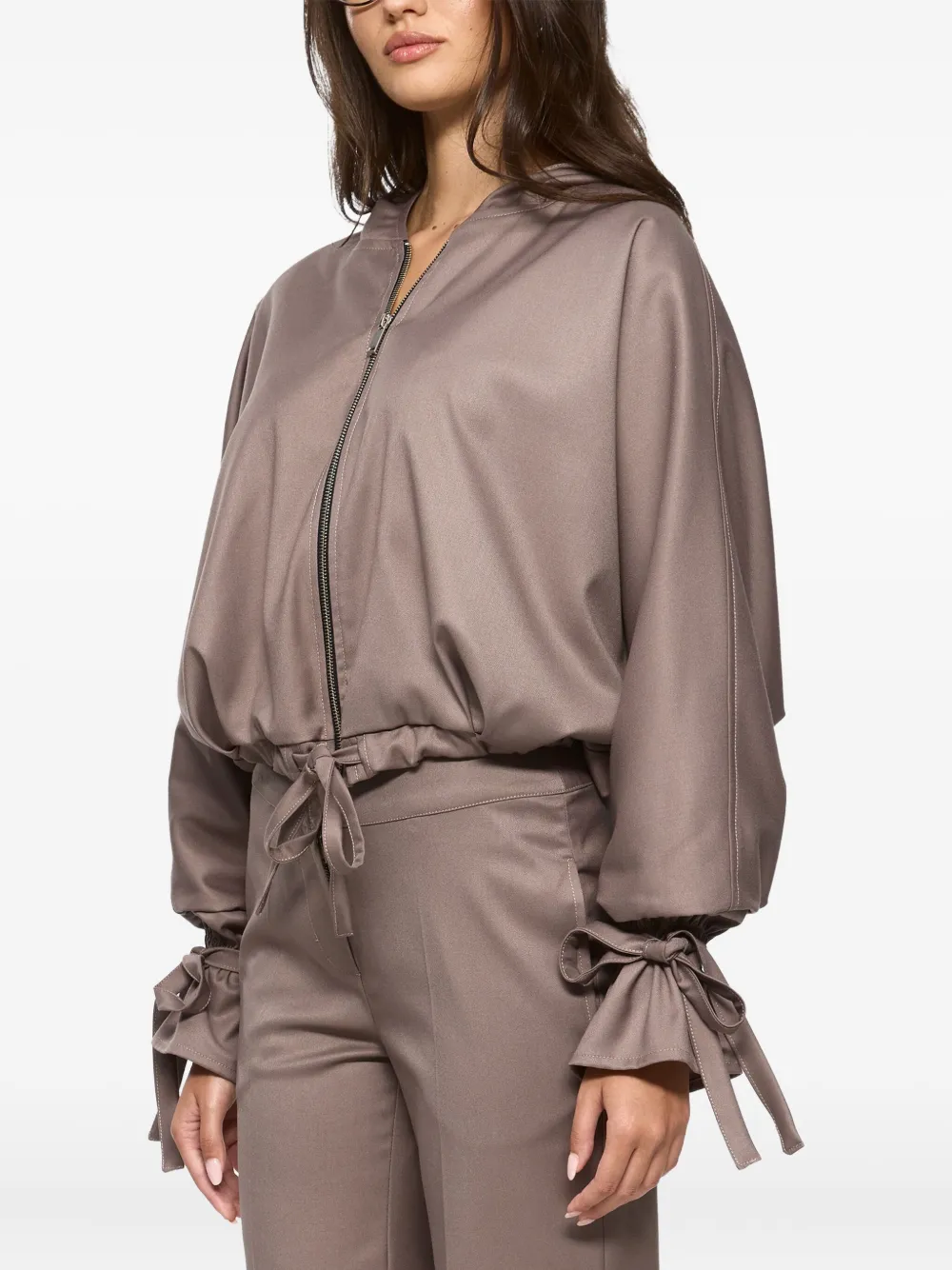 HAMZA Swan jack met capuchon Beige