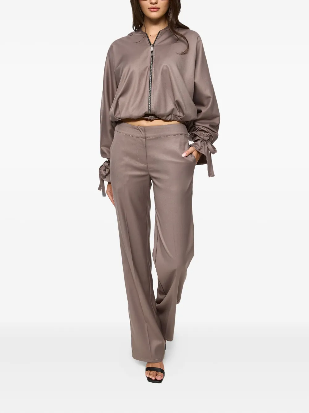 HAMZA Swan trousers - Bruin