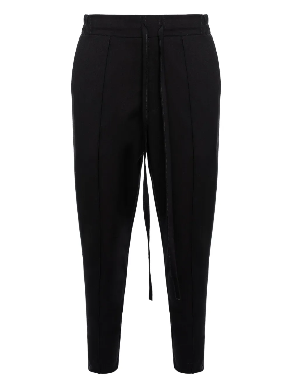 HAMZA drawstring panelled trousers | negro | Image 1