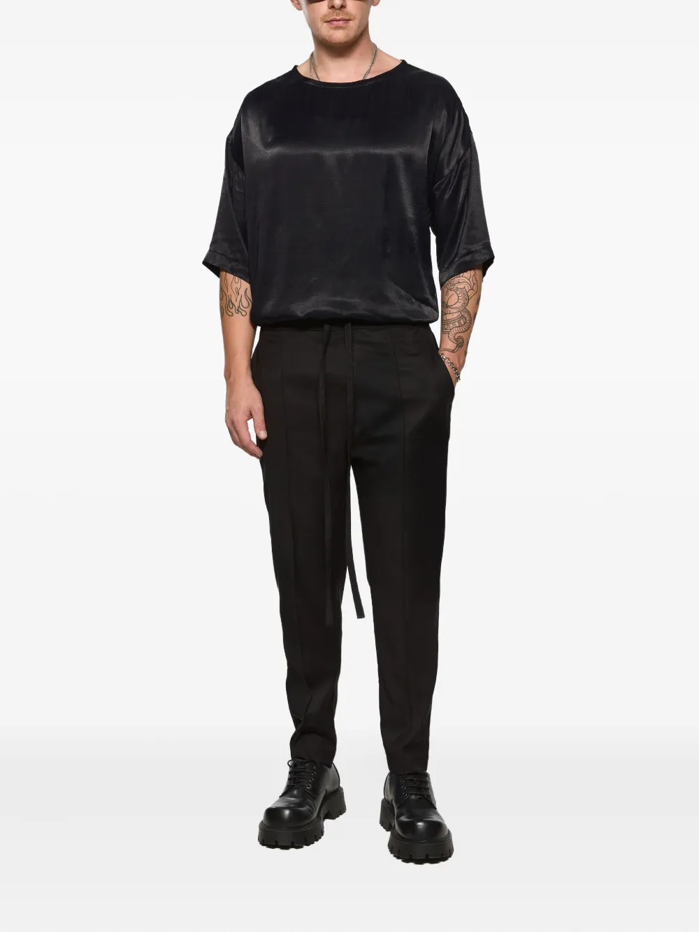 HAMZA drawstring panelled trousers | Pantalones tapered | Image 2
