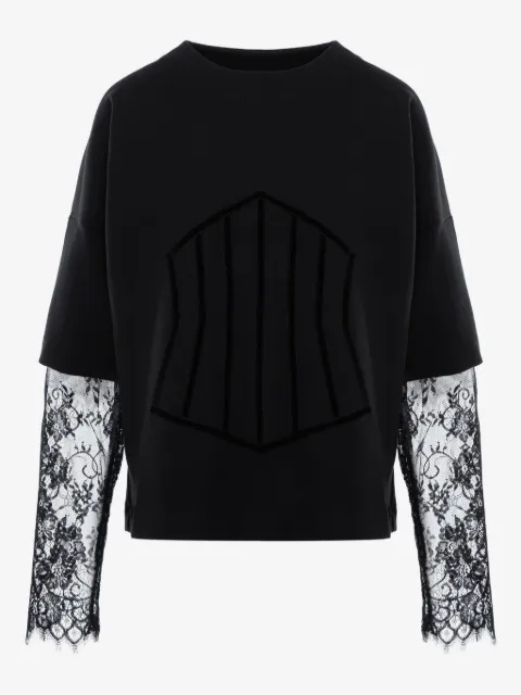 HAMZA Top Venice con inserti