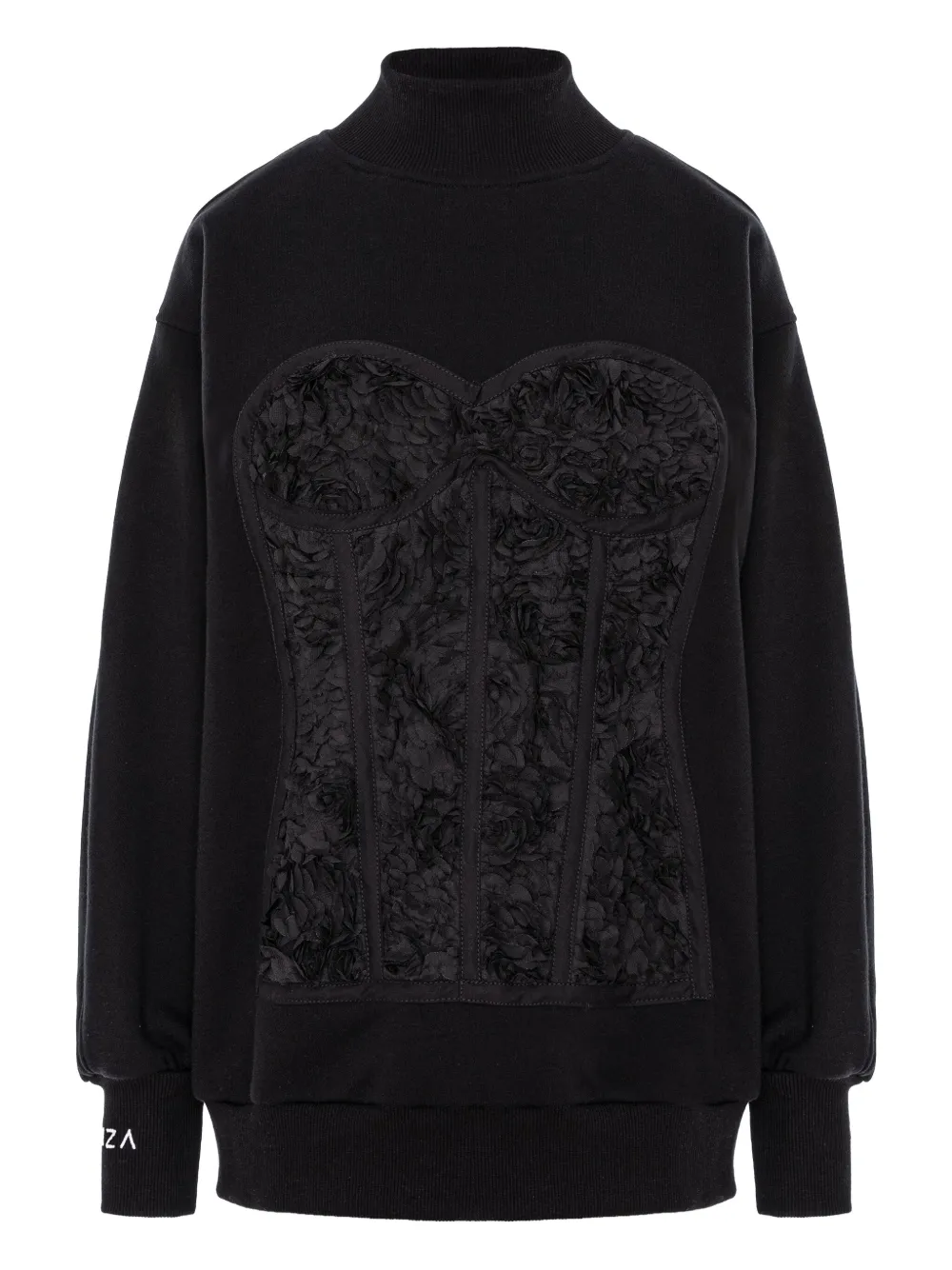 Hamza Corset Sweatshirt In Black