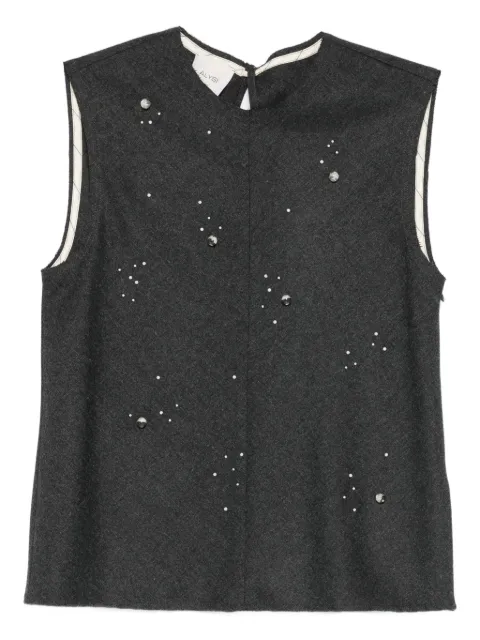 Alysi stud-embellished top