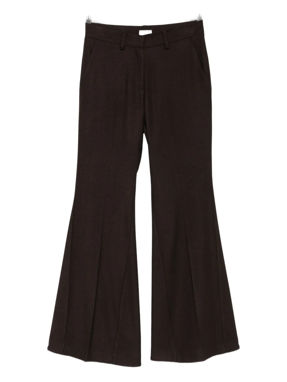 Alysi Flared Trousers In Brown