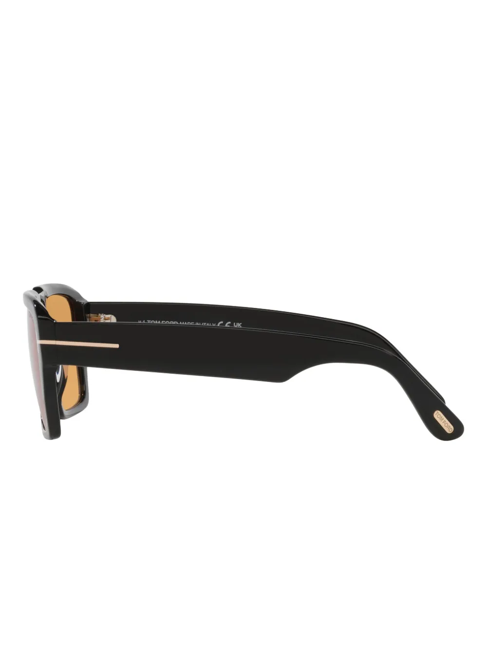 TOM FORD Eyewear Redford TR zonnebril met piloten montuur Zwart