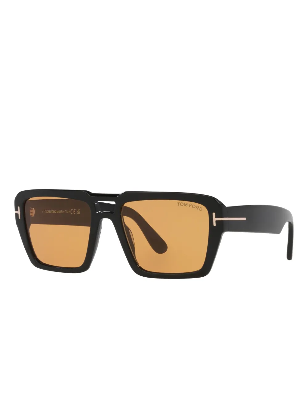 TOM FORD Eyewear Redford TR zonnebril met piloten montuur Zwart