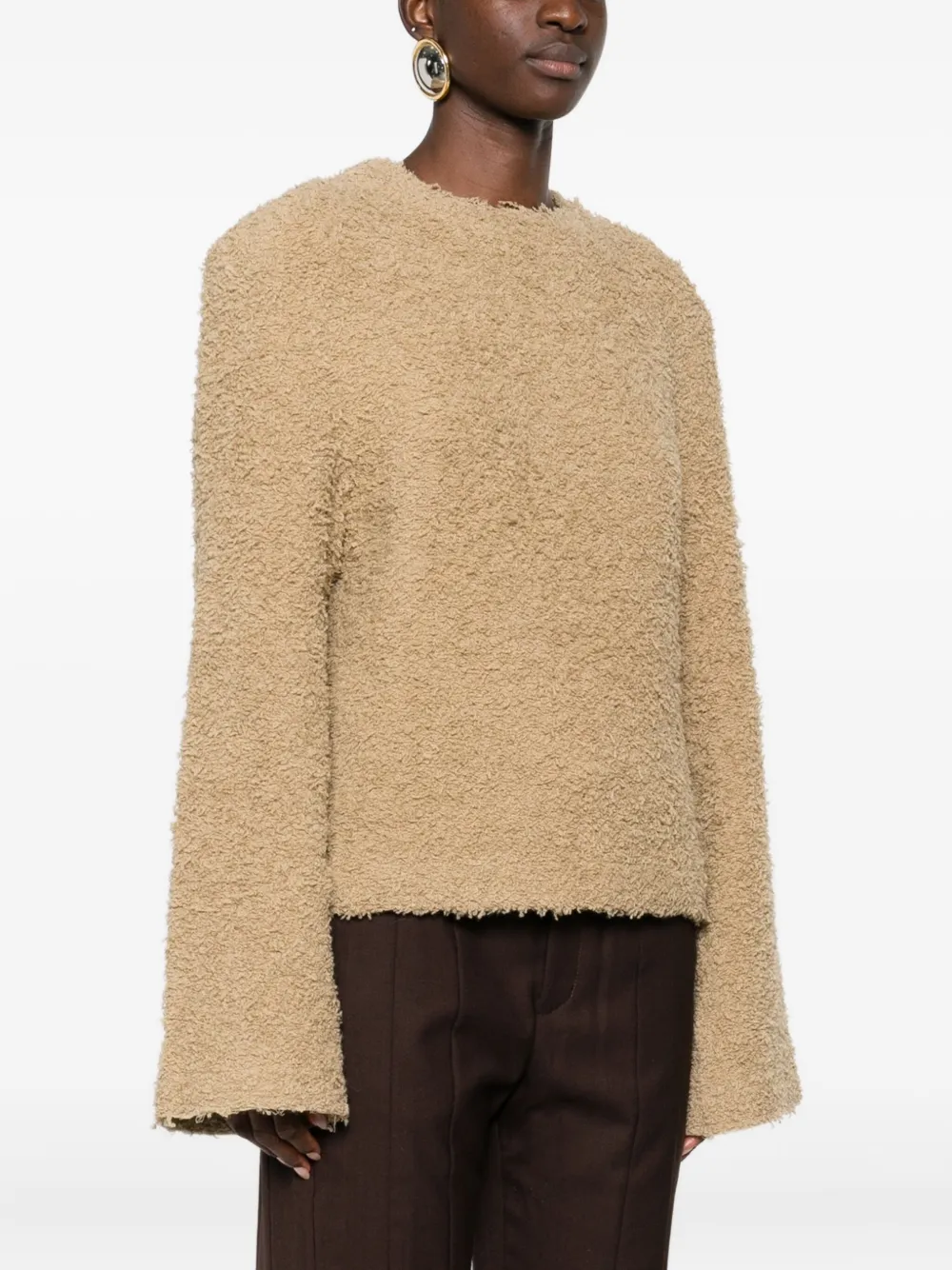Séfr Virgin Wool-blend Jumper In Neutral