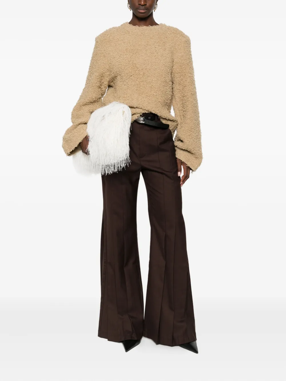 Séfr Virgin Wool-blend Jumper In Neutral