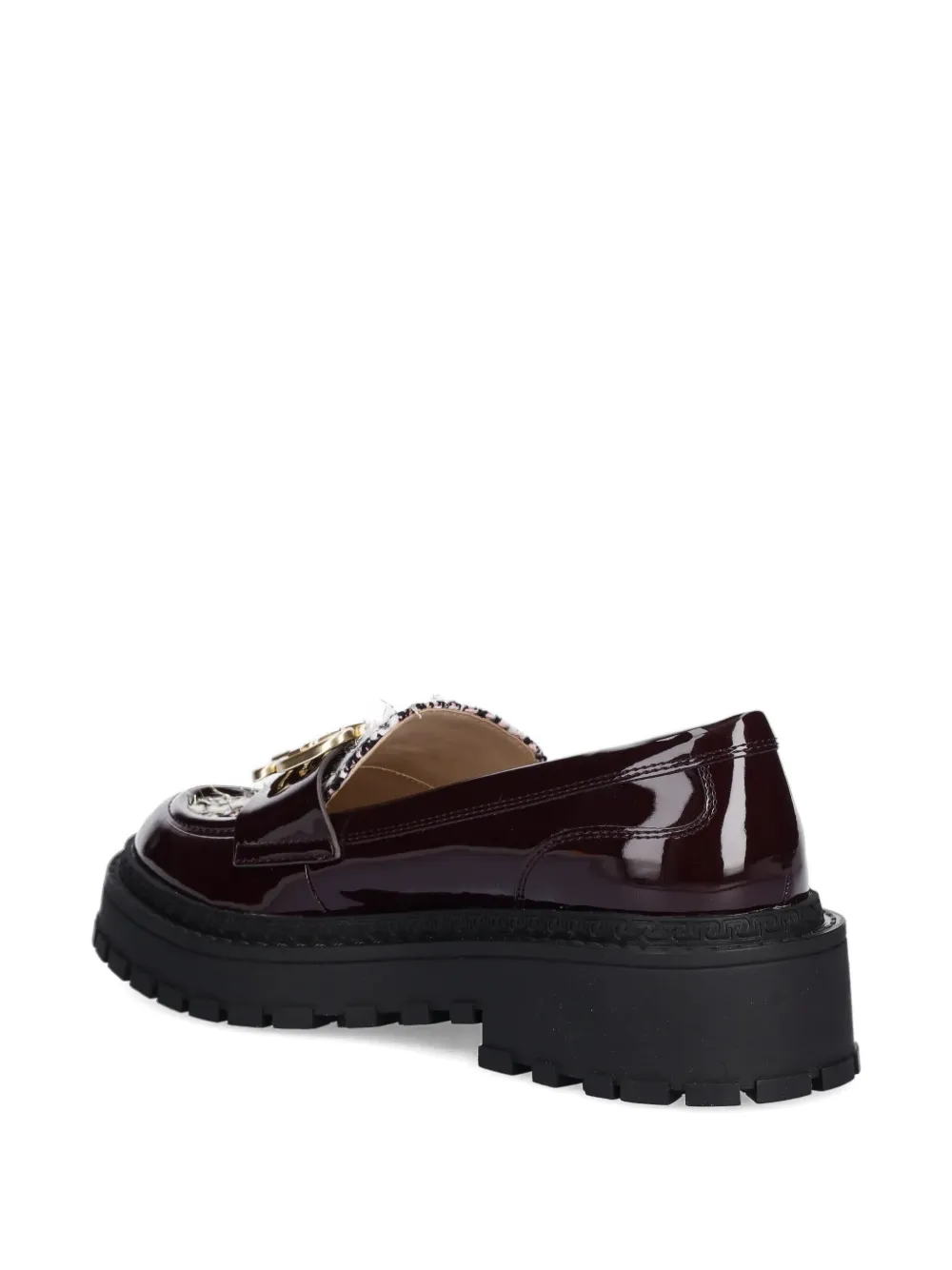 LIU JO Loafers met tweed vlak Rood
