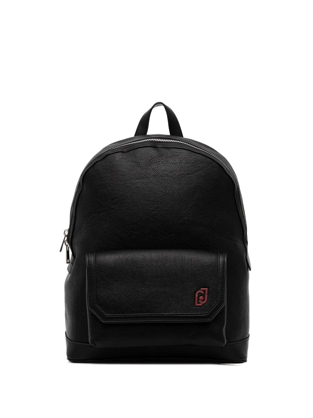 Liu •jo Pocket Logo Backpack In Black