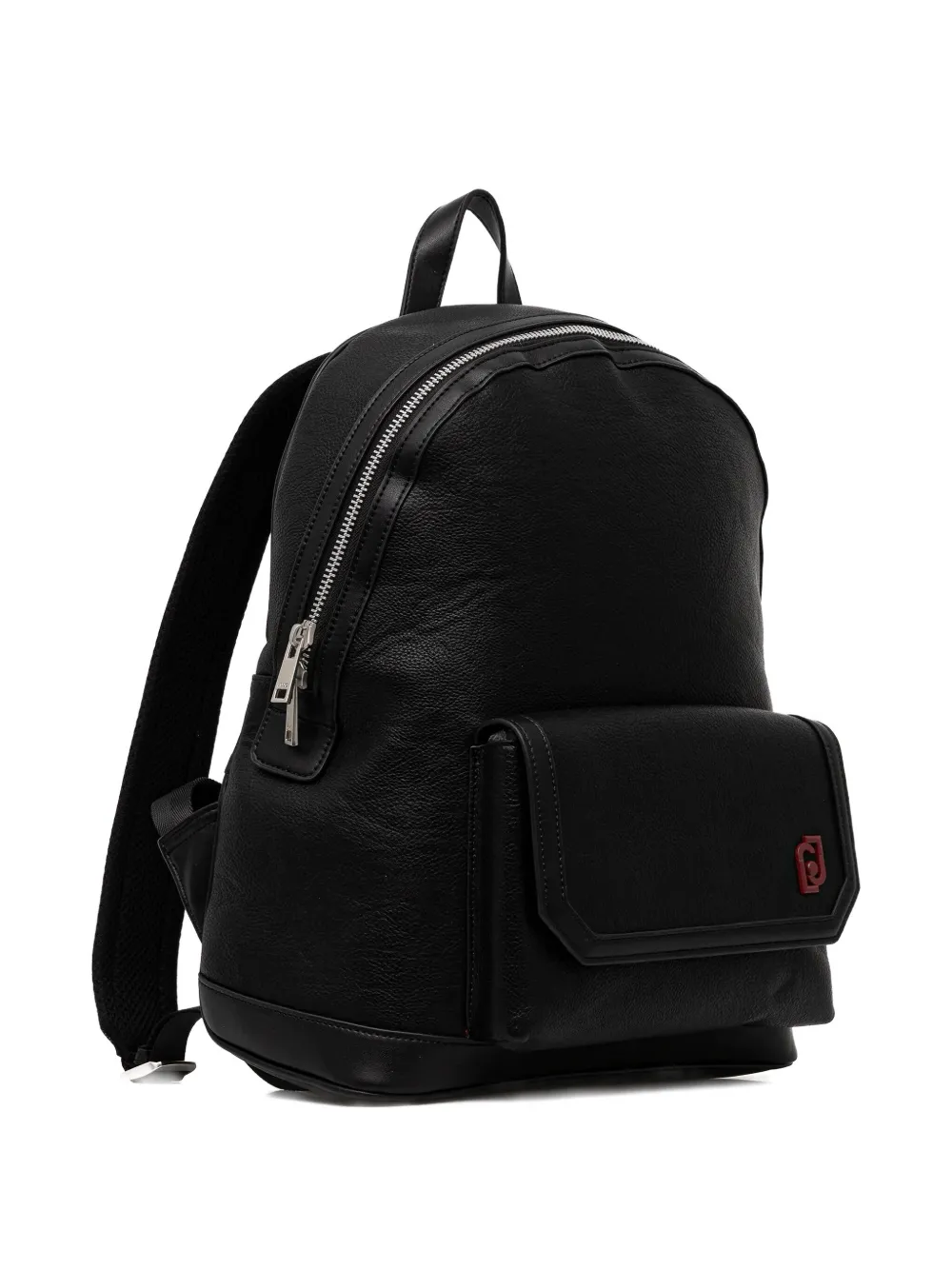 Liu •jo Pocket Logo Backpack In Black