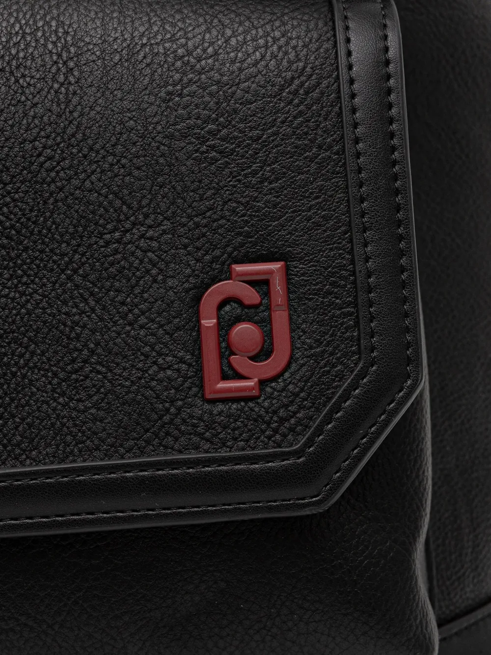 Liu •jo Pocket Logo Backpack In Black