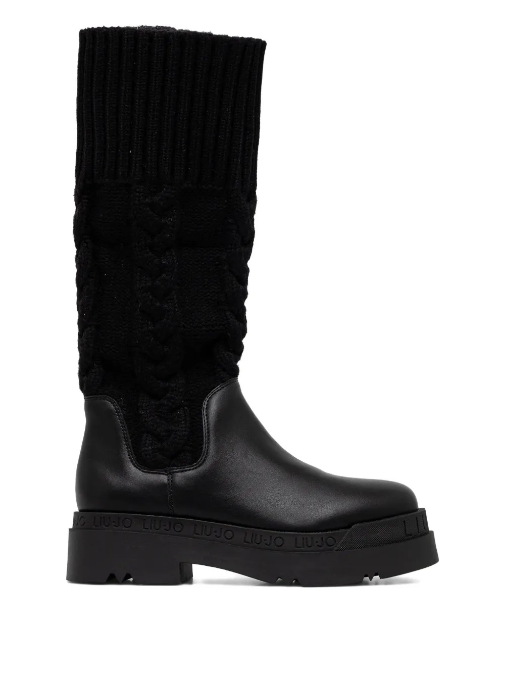LIU JO Laarzen met gebreid vlak Zwart