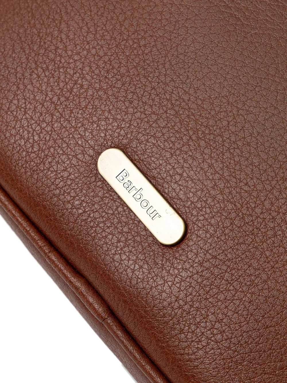 Barbour Daphne leren crossbodytas Bruin