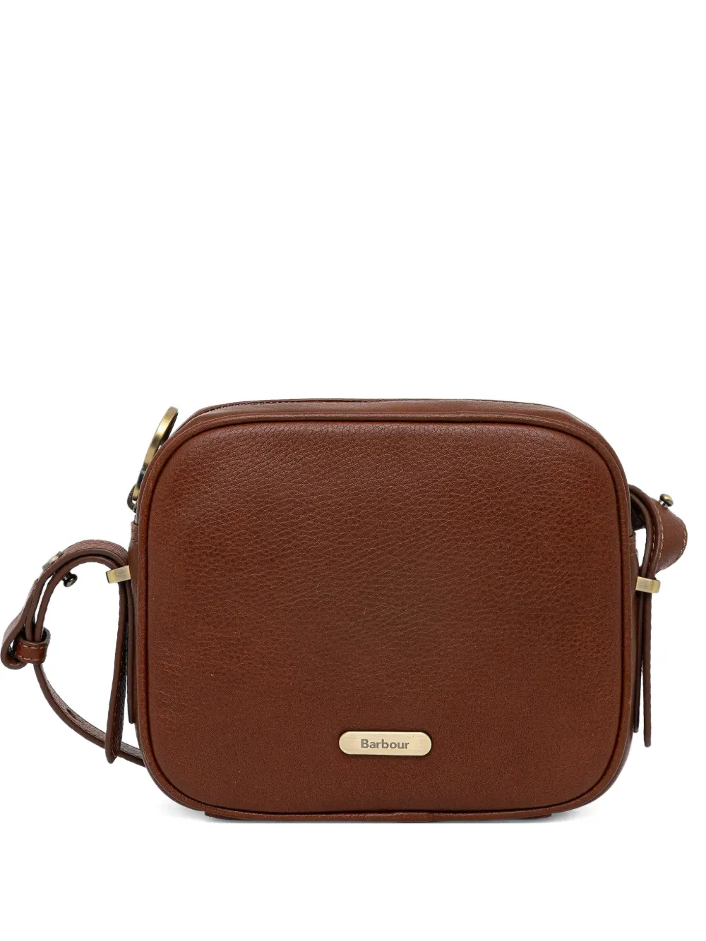 Barbour Daphne leather crossbody bag - Marrone